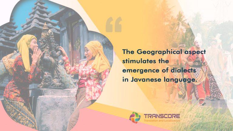 Kinds of Dialects as Javanese Language Identity